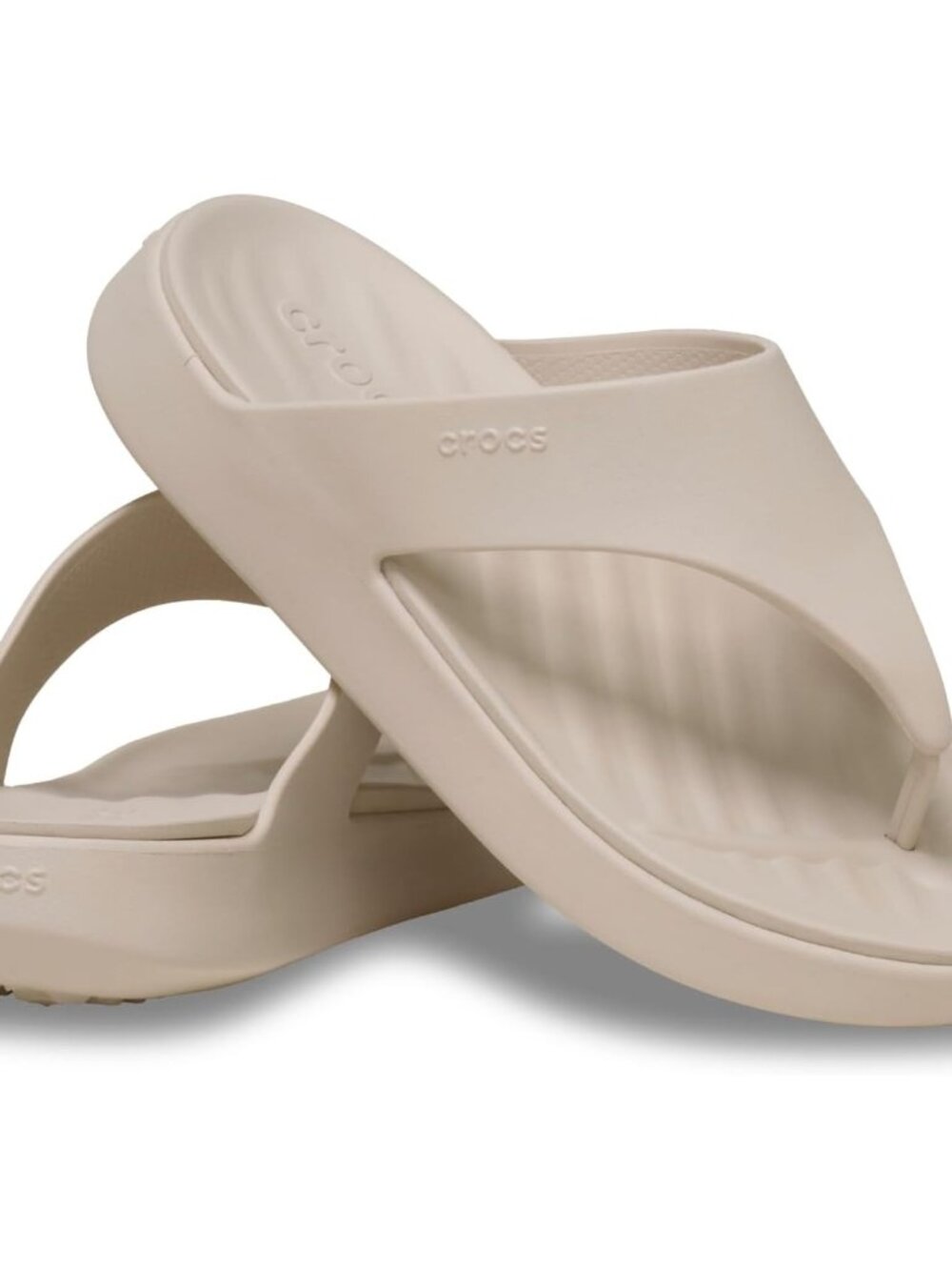 Women's Crocs Frappe Getaway Triangle Imported  Slip On Flip Flops - Picture 4 of 6
